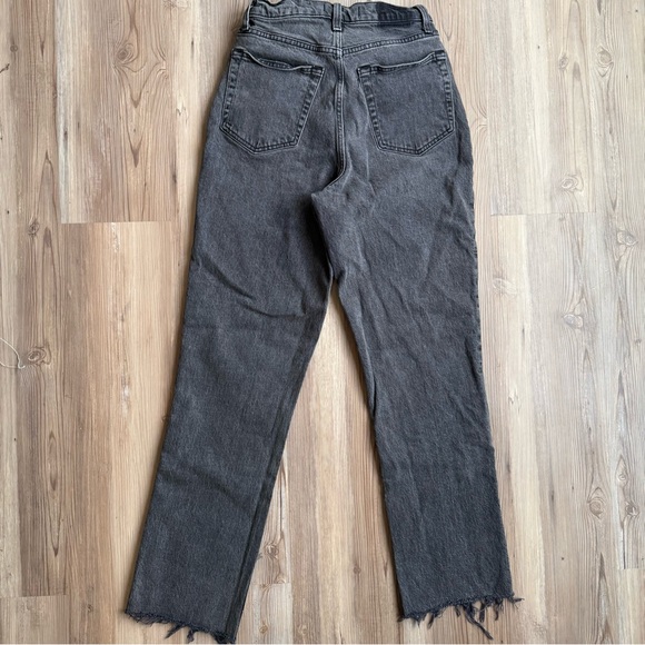 Abercrombie & Fitch Distressed Black Straight Leg Jeans - Picture 2 of 5